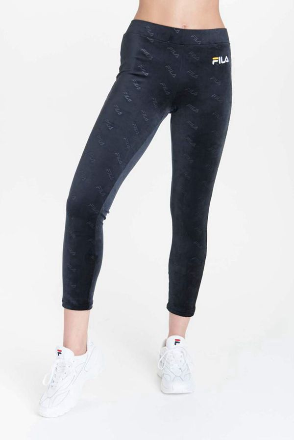 Leggins Fila Mujer Negras - Estefania Velour - España 681532XOW